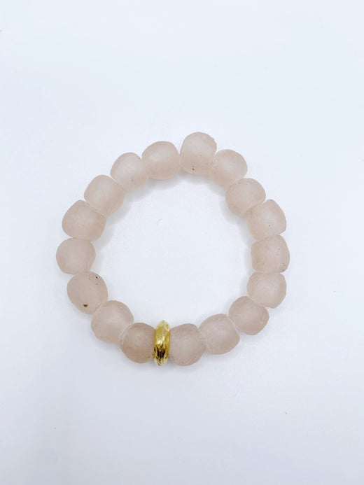 Glass Washer Bead Bracelet