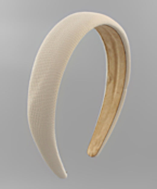 Solid Color Leather Headband