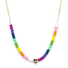 Gold Rainbow Bead Necklace