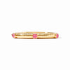 Julie Vos, Catalina Hinge Bangle - Iridescent Peony Pink