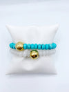 Rondelle Gemstone Ball Bracelet