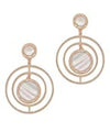 Circle Gem Earrings