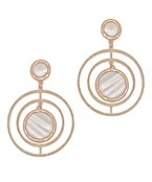 Circle Gem Earrings