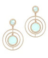 Circle Gem Earrings