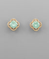 CZ Flower Studs