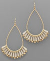 Teardrop & Fan Earrings
