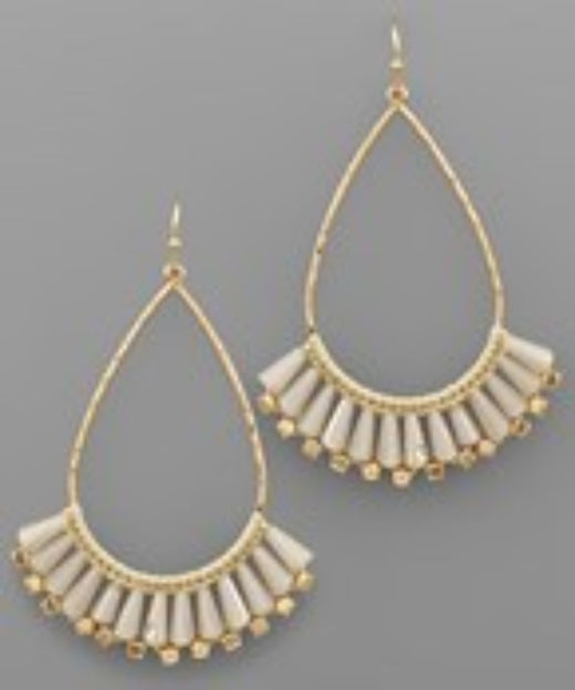 Teardrop & Fan Earrings