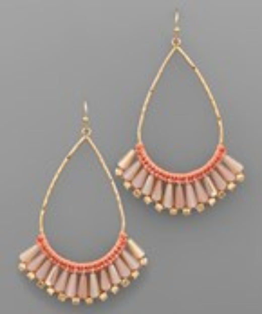 Teardrop & Fan Earrings