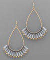 Teardrop & Fan Earrings