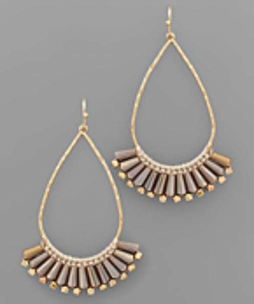 Teardrop & Fan Earrings