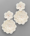 Double Flower Sequin Earring
