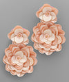 Double Flower Sequin Earring
