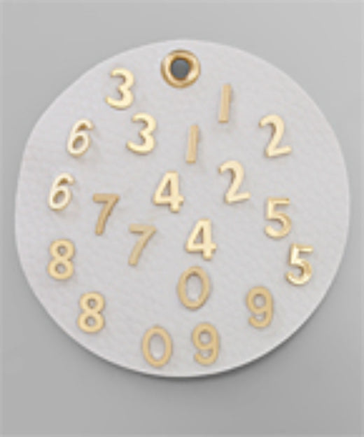 Numbers Earring Set