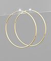 50mm Silver Hoop
