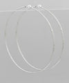 70mm Textured Brass Hoops