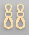 Oval Chain Drop Earrings