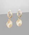 Brass Texture Disk Hoops