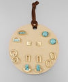 Natural Stone Studs Set