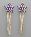 Beaded Star & Tassel Earrings