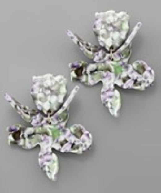 Colorful Flower Shape Earrings