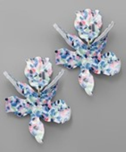 Colorful Flower Shape Earrings