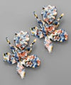 Colorful Flower Shape Earrings
