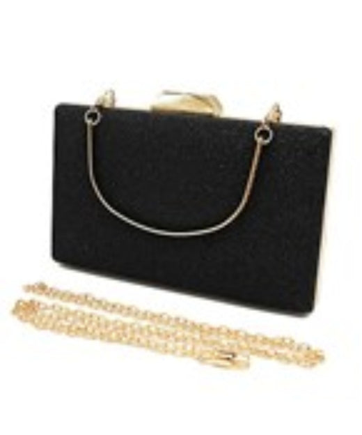 Glitter Hardcase Clutch