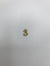 Number Charm - Vintage Gold Numerals (0-9)