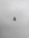Number Charm - Vintage Gold Numerals (0-9)