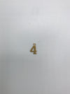 Number Charm - Vintage Gold Numerals (0-9)