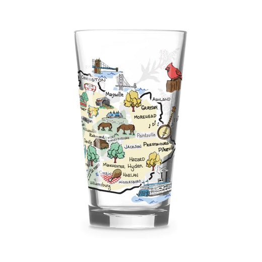Kentucky 16oz Pint Glass