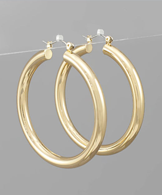 50mm Brass Hollow Hoops