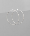 40mm Textured Brass Hoops