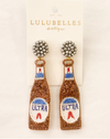 Ultra Bottle Hand Beaded Earrings