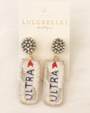 Ultra Can Hand Beaded Earrings