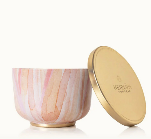 Heirlum Pumpkin Candle Tin with Gold Lid
