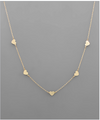 5 Heart Stationed Necklace