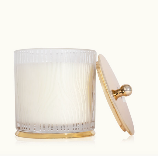 Frasier Fir Gilded Frosted Wood Grain Candle