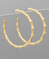 Gold Bamboo Hoops