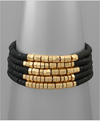 Rubber Bead 5 Row Bracelet