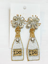 Champagne I Do Boozy Earrings