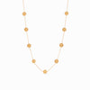 Julie Vos, Valencia Delicate Station Necklace - Gold Coin