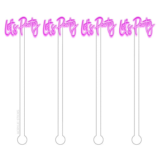 Party Acrylic Stir Sticks