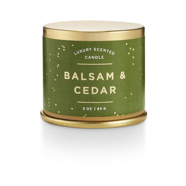 Illume Balsam + Cedar 3oz Demi Vanity Tin – Leela and Lavender