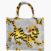 Silk Velvet Ikat Large Tote Bag