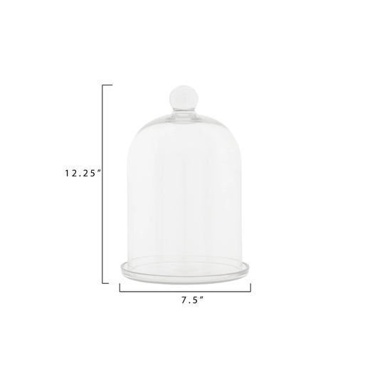 Glass Cloche with Plate