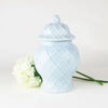 Light Blue Textured Ginger Jar