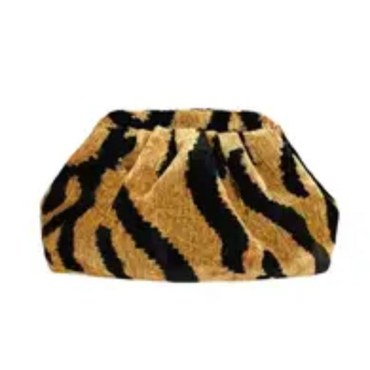 Silk Velvet Ikat Soft Clutch