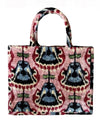 Silk Velvet Ikat Large Tote Bag