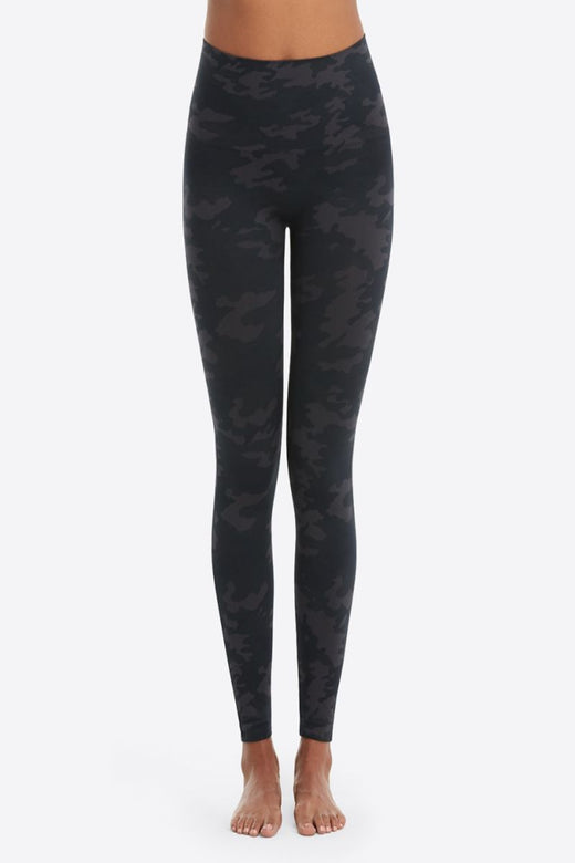 Spanx Look at Me Now Leggings, Black Camo